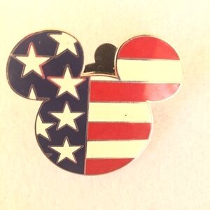 Disney Mickey Head Shape American Flag